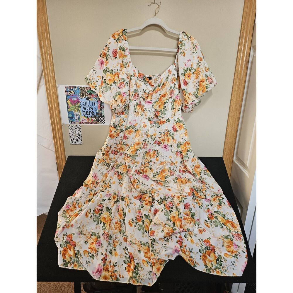 Floral Midi Dress - Picture 2 of 13